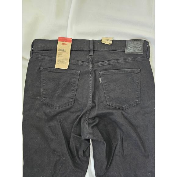 Levi's Classic Straight Black Size 12 Women's - Picture 8 of 10